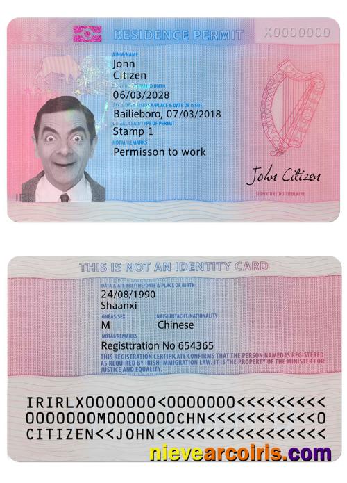 Ireland residence permit